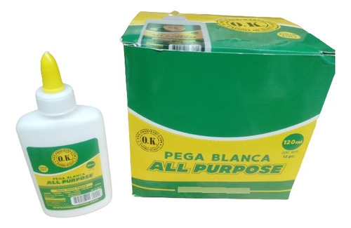 Pega Blanca 120gr Ok (caja De 12unid)