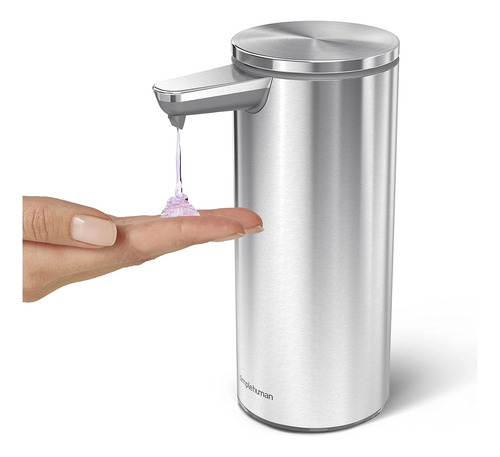 Dispensador Jabon Simplehuman Sin Contacto Acero Inoxidable Acero Inoxidable Cepillado