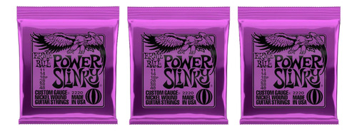 Pack X3 Encordados Ernie Ball 011 2220 Guitarra Electrica