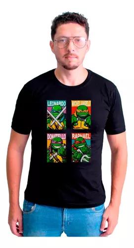 TARTARUGAS NINJA KIDS Personalizada, tshirt camisa masculina e feminina  anime - H&L Transfer