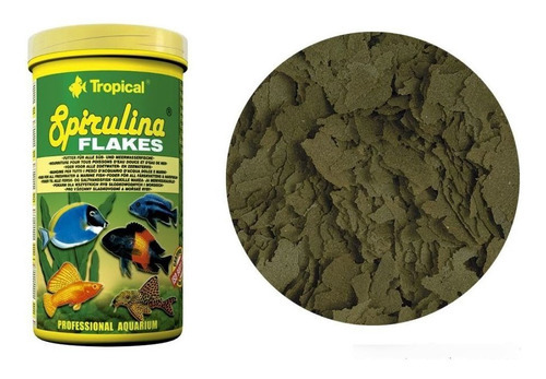 Ração Tropical Spirulina Flakes Pote 20g Flocos