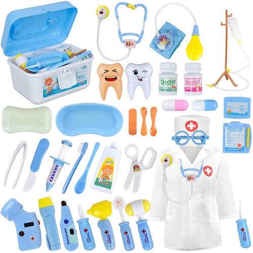  Kit Médico Juguete Para Niños 35 Piezas Doctor Pretend Play