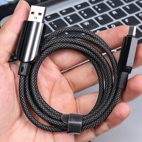 Cable De Datos Usb Tipo C De Carga Rápida Con Pantalla Digit