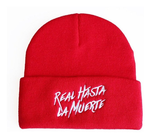 Vestido Real Hasta La Muerte Bordado Gorra De Punto De Lana