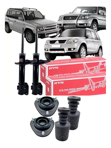 Par Amortecedor Dianteiro Kyb Pajero Tr4 2003 A 2015 Com Kit