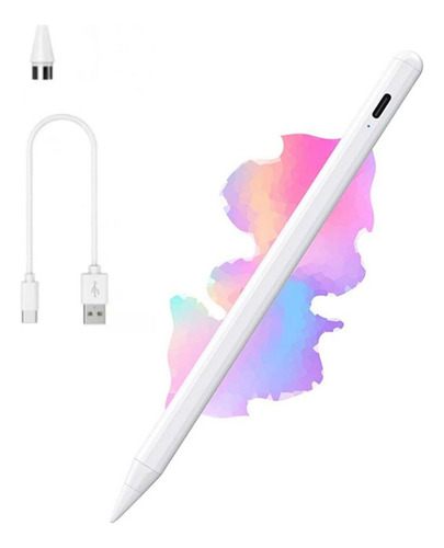 Pluma Lápiz Táctil Óptico Universal Para Tablets Blanco