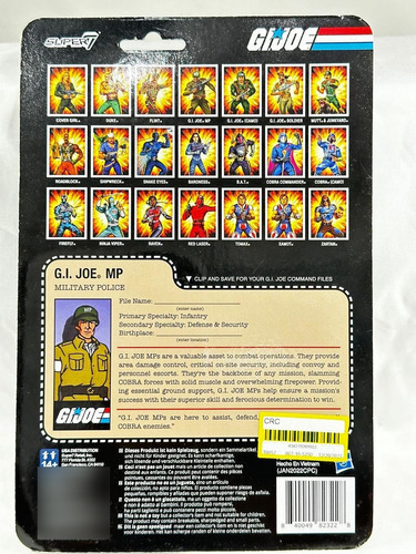 G.i. Joe Reaction Figures Wave 5 - G.i. Joe Mp Clean Shaven