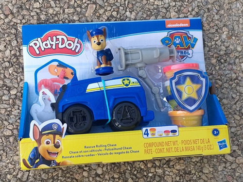 Imagen 2 de 8 de Juguete Play Doh Kit Paw Patrol Chase Plastilina Moldeable