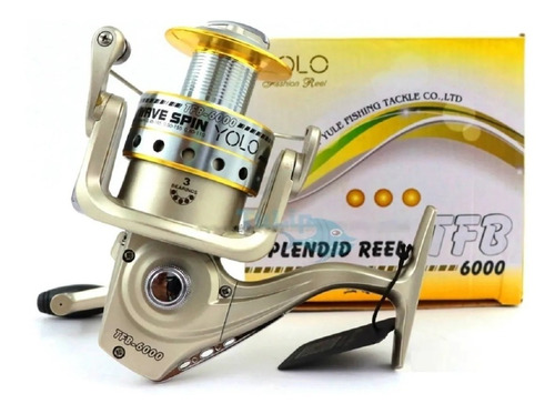 Reel Yolo Tfb 6000 Freno Delantero 3 Rulemanes Spinning