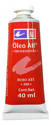 Oleo Atl T-14 Tubo De 40 Ml Color A Escoger Pintura Color del óleo 208 Rojo ATL