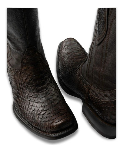 Bota Phyton Original Hombre Horma Dubai Con Ziper