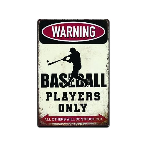 ¡advertencia  Solo Jugadores De Béisbol. Todos Demás...