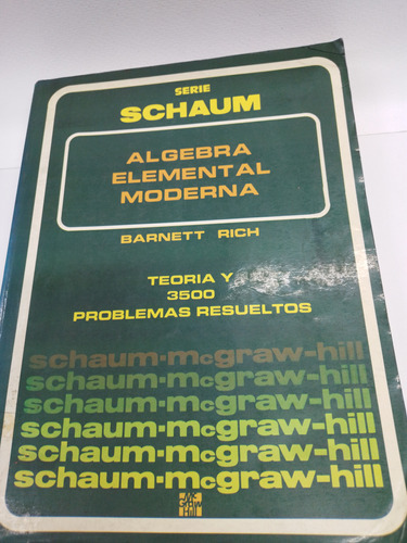 Libro  Álgebra Elemental Moderna Serie Schaum 