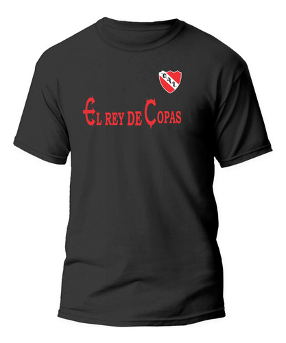 Remera Algodon Independiente El Rey De Copas