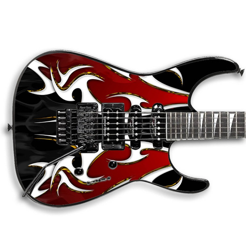 Skin Cgw Creativelab Tribal Flame Adesivo Guitarra Violao