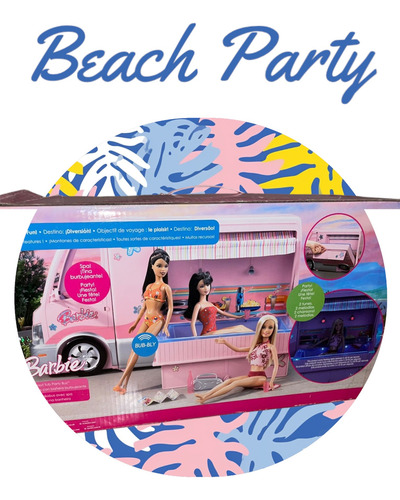 Barbie Camper De Lujo Color Rosa (Usado)