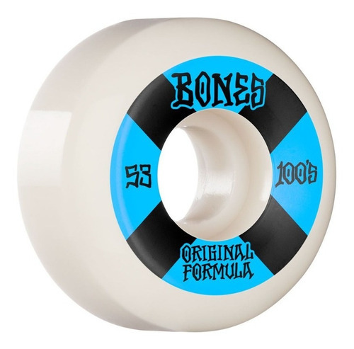 Ruedas De Skates Bones 100 53 Mm White Og Formula V5