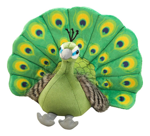 Muñeco De Simulación Peluche De Algodón Relleno De Pavo Real