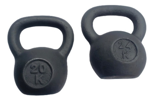 Kit Gym Pesas   Kettlebell Rusas 24 , 20 Kilos  Fitness  