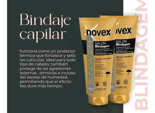 Novex Salon Blindagem + Gold