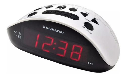 Radio Reloj Digital Daihatsu D-rr17 Am Fm Blanco