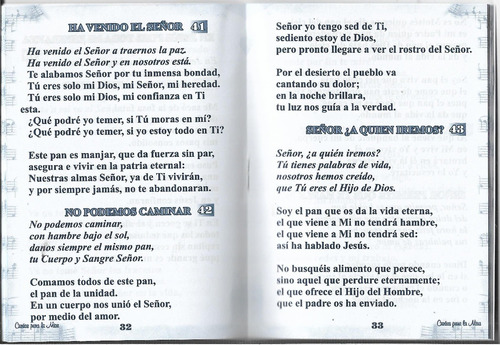 Libro Cantos Para La Misa / Paquete 5 Piezas | Meses sin intereses