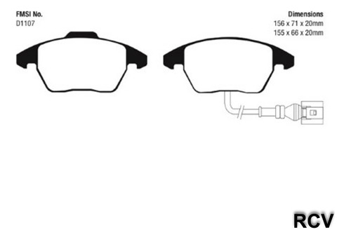 Balatas Disco Del Para Volkswagen Beetle Sport 2.5l L4 2006