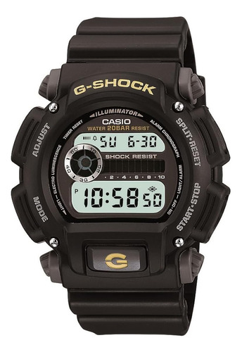 Reloj Casio Dw9052-1bcg Men's 'g-shock' De Cuarzo De Resin Color de la correa Negro Color del bisel Negro Color del fondo Negro