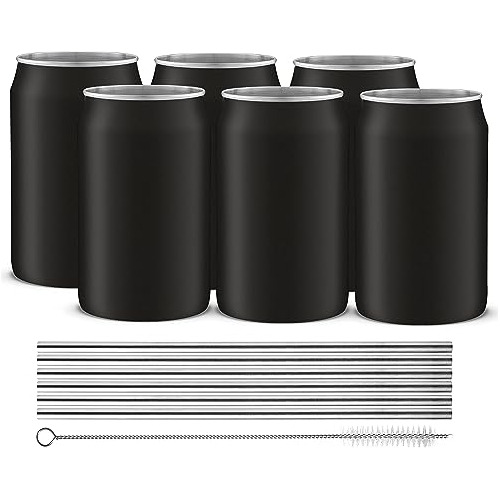 Joyjolt Cerveza Metal Puede Tumbler Con Straws Y 7dvgl