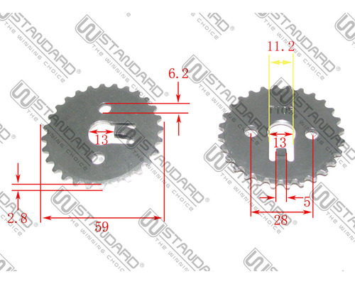 Corona De Distribucion Para Yamaha Crypton T105 W Standard