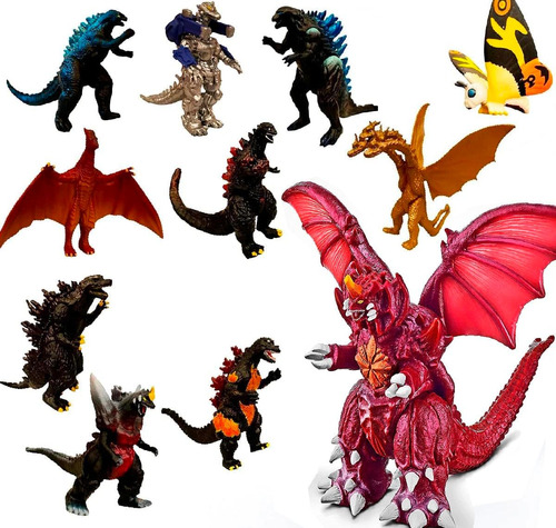 Jaykenixo Juego 10 Figuras Acción Dragones Pequeños Y