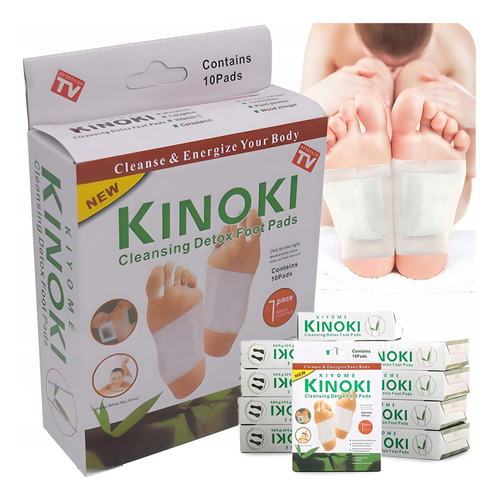 100 Parches Desintoxicantes Cuerpo Kinoki Aplicar En Pies