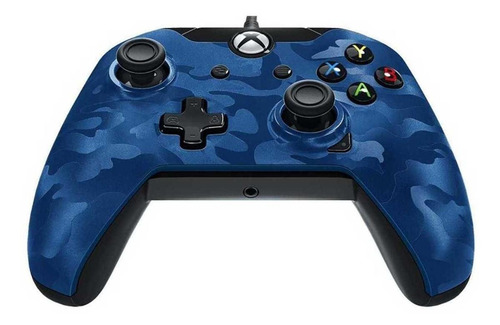 Control joystick PDP Xbox One Wired Controller blue camo