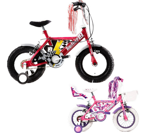 Imagen 1 de 7 de Bicicleta Infantil Stark Rod 12 Extreme Pink Rueditas Acero