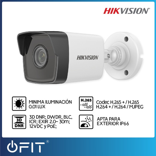 Imagen 4 de 10 de Cámara Bullet Ip Hikvision Ds-2cd1021-i 2mp 2.8mm Lente Ip67