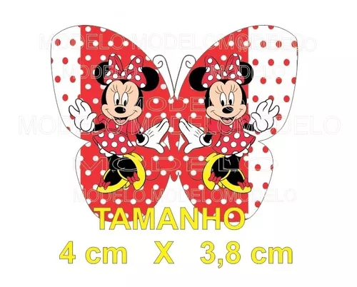 Papel De Arroz Comestivel Para Bolo Minnie Vermelha