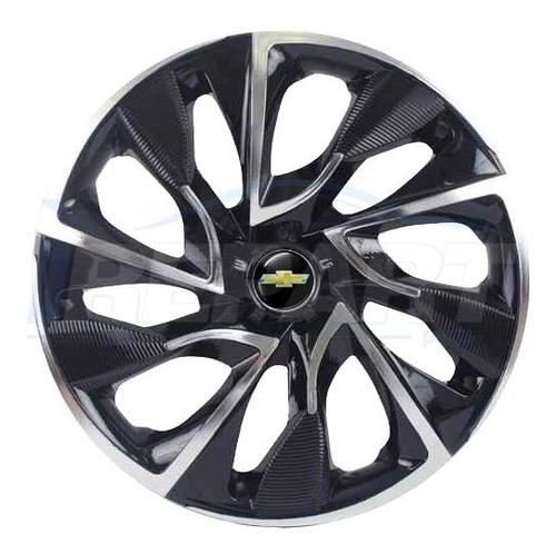 Calota Aro 14 Ds4 Black Chrome Gm Corsa Prisma Onix Montana