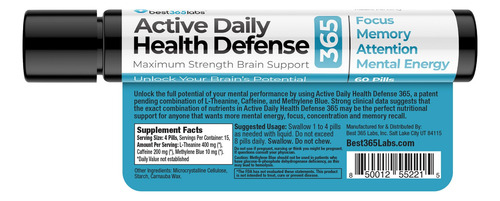 Best 365 Labs Soporte Cerebral, 60 Tab