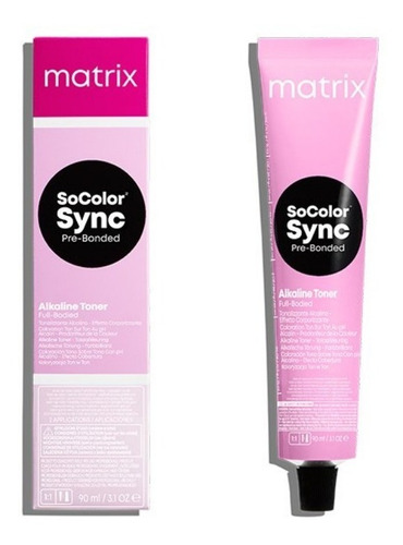  Tono Sobre Tono Color Sync Matrix X 90 Ml- Semipermanente Tono 5AA CASTAÑO CLARO CENIZA CENIZA