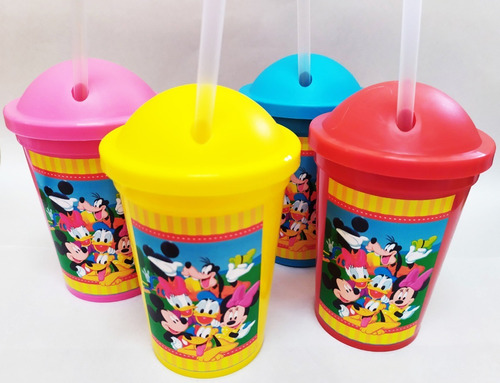 Vasos Plásticos Souvenirs - Mickey Y Minnie (20 Unid)