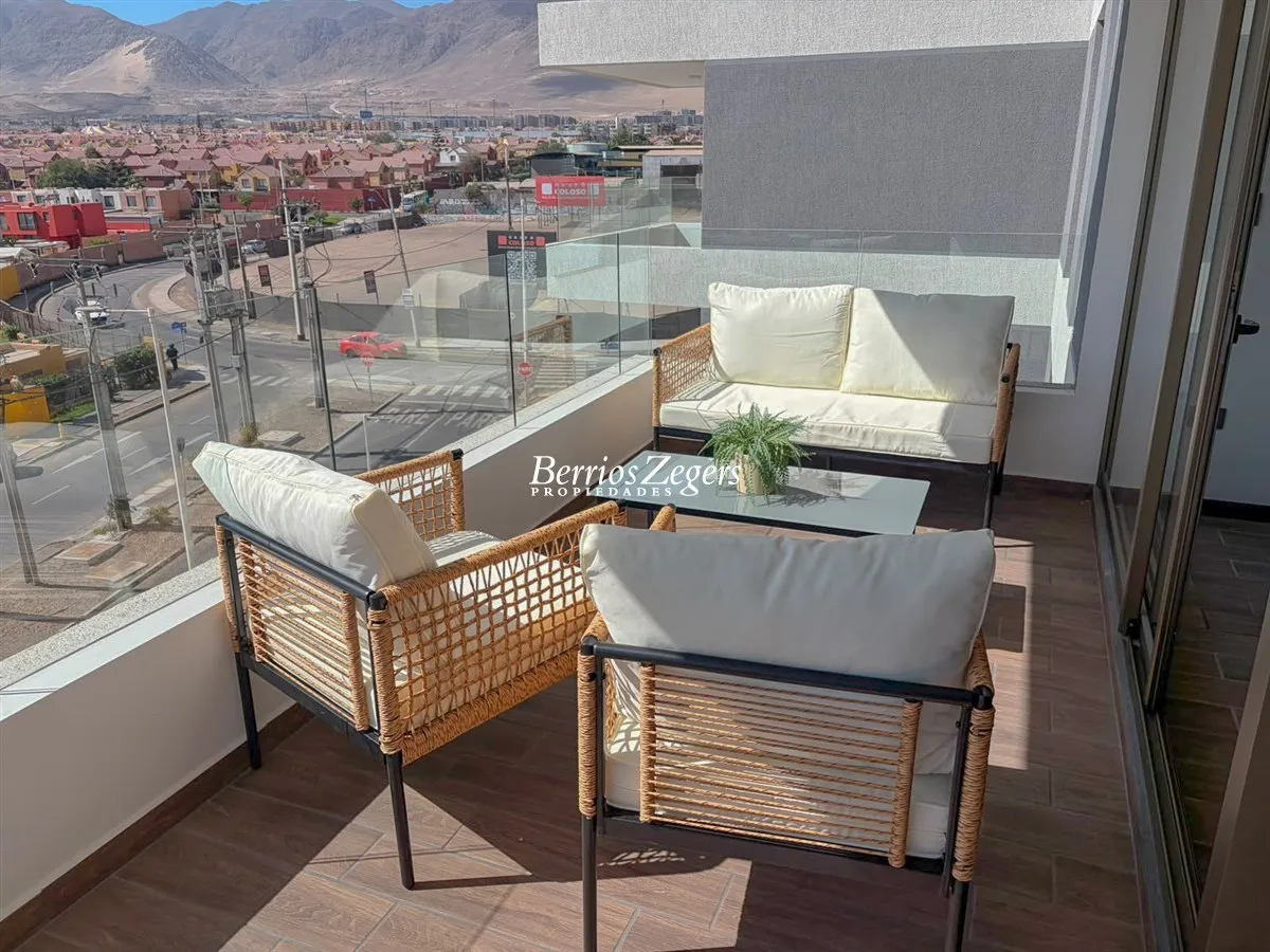 Imagen 3 de 28 de Departamento Amoblado En Arriendo Antofagasta Nuevo 2 Dorm.