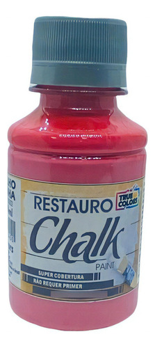 Tinta Restauro Chalk 100ml True Colors Cor Vermelho Joaninha