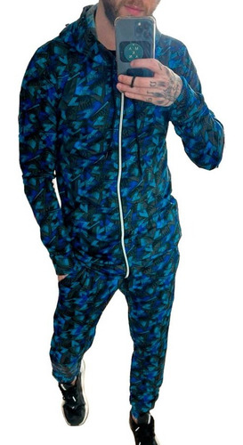 Imagen 1 de 5 de Conjunto Campera Y Jogging Pantalon Elastizado Hombre