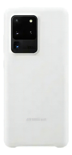 Funda Silicon Cover Samsung Galaxy S20 Ultra 5g Color Blanco