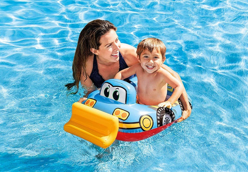 Imagen 2 de 3 de Flotador Salvavidas De Carros Inflable Intex Piscina Playa