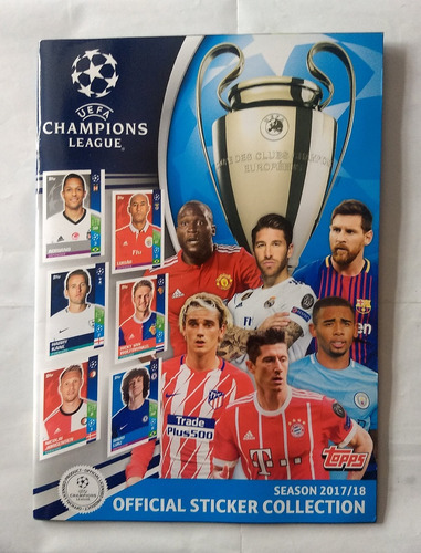 Álbum Uefa Champions League 2017/2018 Completo 604 Fig Colad