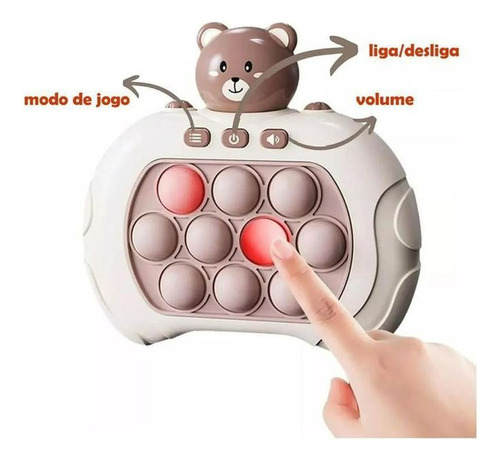 Brinquedo Pop It Eletronico Com Som Anti Stress Educativo
