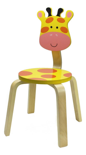 Silla De Animales De Madera Maciza Niños De 10 Pulgada...