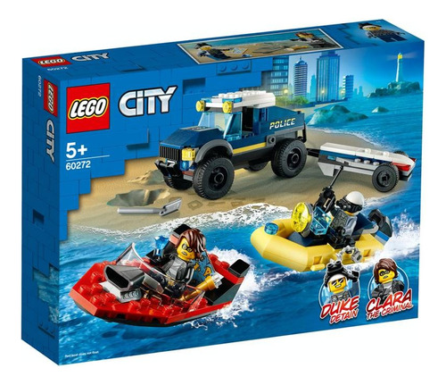 Lego® City (60272) Policía De Élite: Transporte De La Lancha