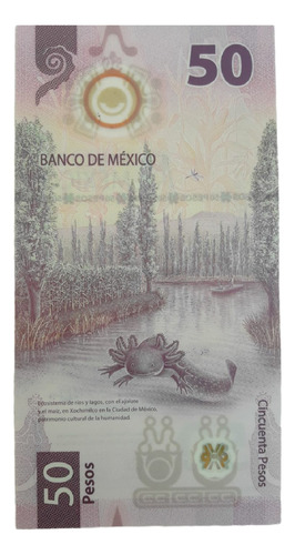 3 Billetes De $50 Ajolote Con Error Unico Y Serie Continua.